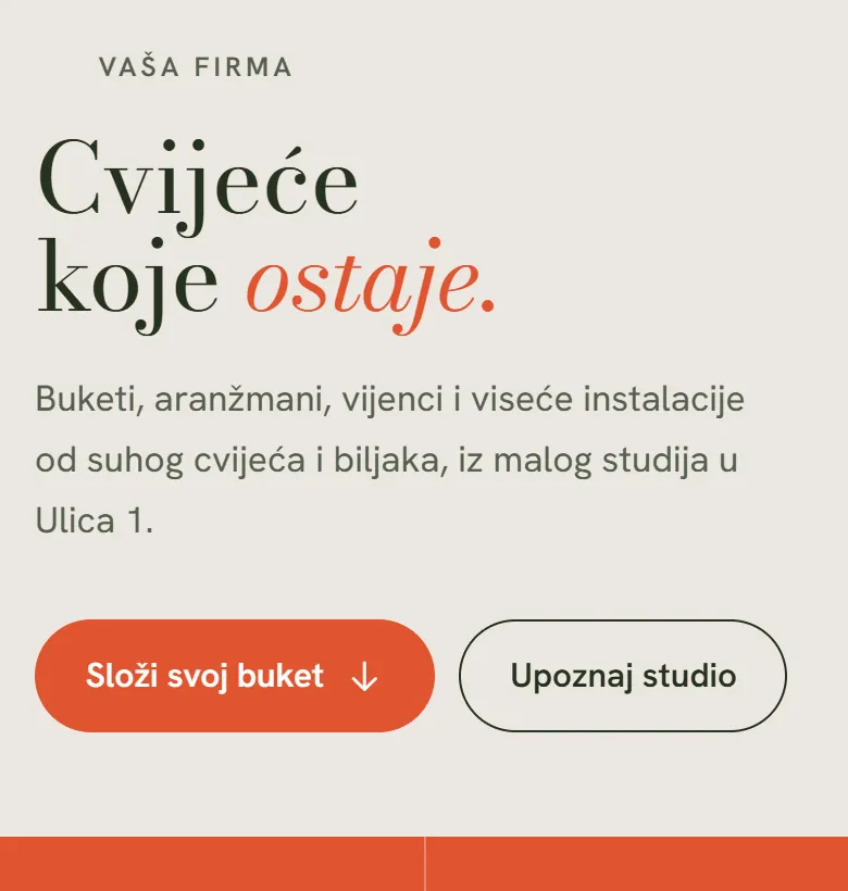 Studio suhog cvijeća